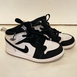 Nike Kids AirJordan Air 1 Mid SE TD Diamond Basketball Retro Shoes Toddler 10